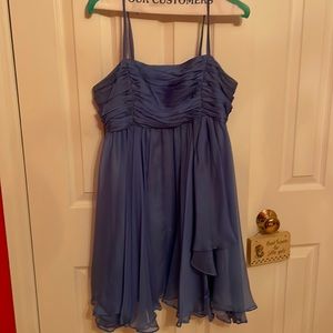 Alice + Olivia blue babydoll dress